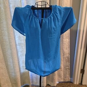 SHEIN Vibrant Blue Blouse